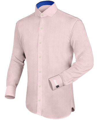 Camicia Con Polsini Gemelli with Italian Collar 1 Button