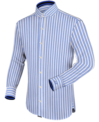 Camicia Con Punte Del Colletto Rialzate with French Collar 1 Button