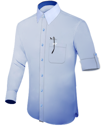 Camicia Gialla Su Misura with French Collar 1 Button