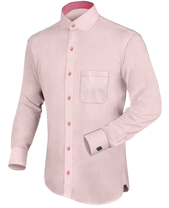 Camicia Nera Uomo Mezze Maniche Taglia 51 with Italian Collar 1 Button