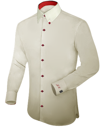 Camicia Per Gemelli Su Misura with Hidden Button