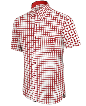 Camicia Personalizzata Con Cravattino with French Collar 1 Button