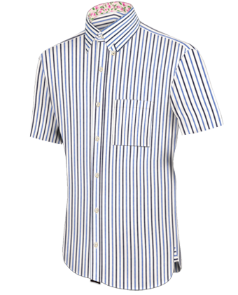 Camicia Ricamata with Italian Collar 1 Button
