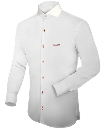 Camicia Rossa with Italian Collar 2 Button