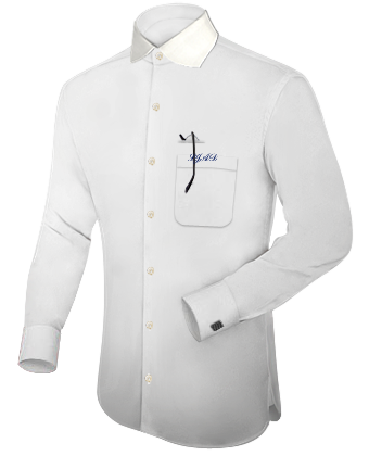 Camicia Slim Uomo with English Collar