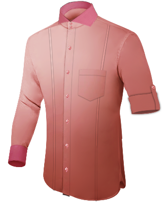Camicia Uomo Senza Colletto with Cut Away 2 Button