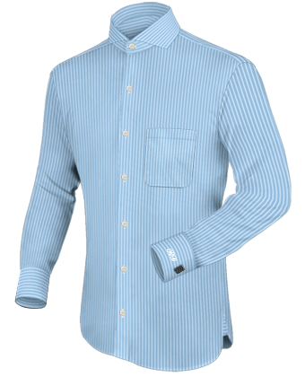 Camicia Uomo Collo Tondo with Cut Away 1 Button