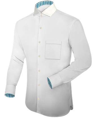Camicie Bicolore with Italian Collar 2 Button