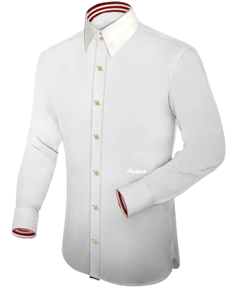 Camicia Taglie Forti with French Collar 2 Button