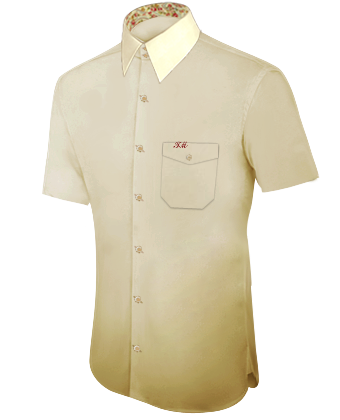 Camicie Bianche Uomo Avvitate Classiche with French Collar 2 Button