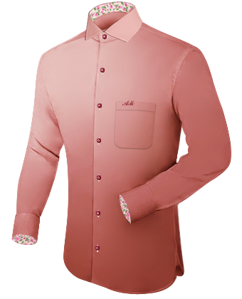 Camicie Con Iniziali Genova Rapallo with Italian Collar 1 Button
