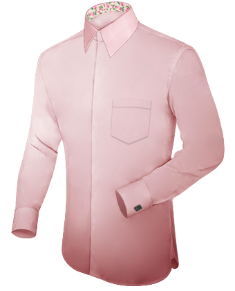 Camicie Elasticizzate with French Collar 1 Button