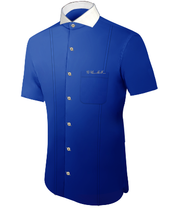 Camicie Lino Crema with Cut Away 1 Button