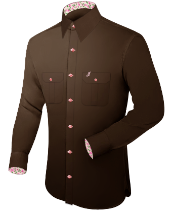 Camicie Militari with French Collar 1 Button