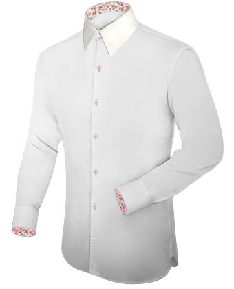 Camicie Prezzi Bassi with French Collar 2 Button
