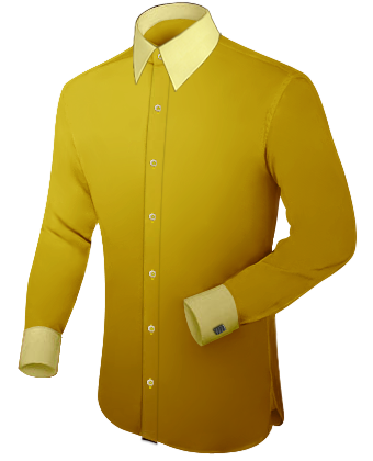 Camicie Quadri Negozi Online with French Collar 1 Button
