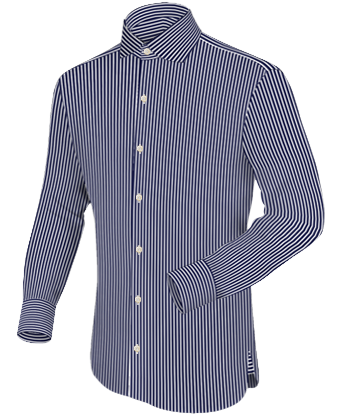 Camicie Slim Fit Uomo with English Collar