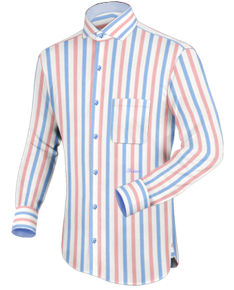 Camicie Su Misura A Roma with Italian Collar 1 Button