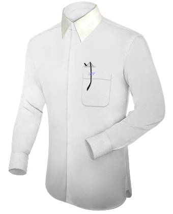 Camicie Su Misura Avellino with French Collar 1 Button