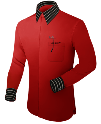 Camicia Personalizzate with French Collar 2 Button