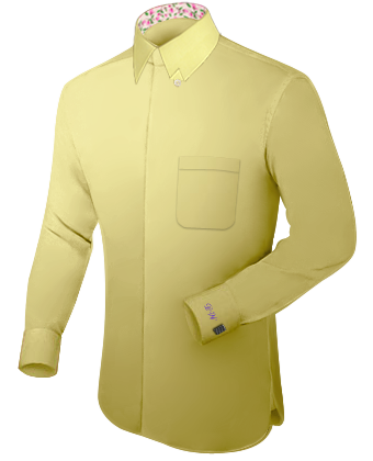 Camicie Su Misura Pescara with Hidden Button