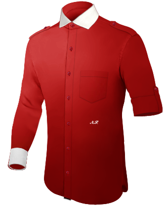 Camicie Su Misura Vendita Online with Italian Collar 1 Button