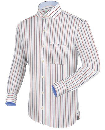 Camicie Su Misura Via Piscicelli with Italian Collar 1 Button