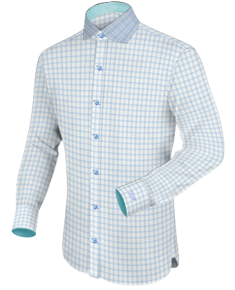 Camicie Uomo Manica Corta with English Collar