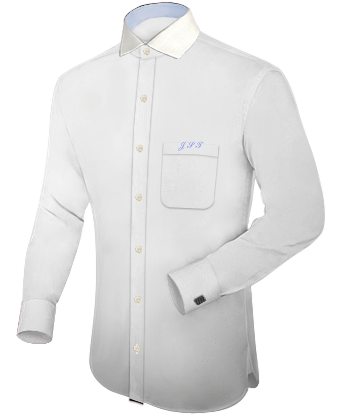 Camicie Uomo Saldi Lombardia with Italian Collar 1 Button