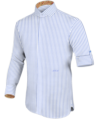 Colletto Della Camicia Nero with Italian Collar 1 Button
