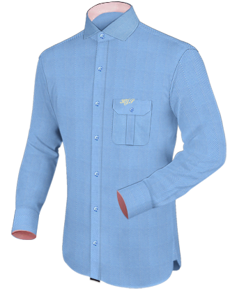 Collo Capri Camicie with Italian Collar 1 Button