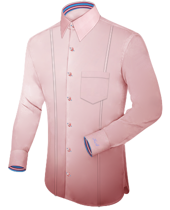 Negozi Camicie Milano with French Collar 1 Button