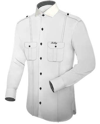 Negozio Di Camicie Online with Italian Collar 1 Button