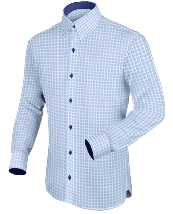 Vendita Tessuti Per Camicie with French Collar 1 Button