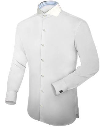Camicia Fatta Su Misura with Cut Away 1 Button