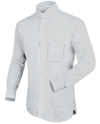 Camicia Collo Francese with French Collar 1 Button