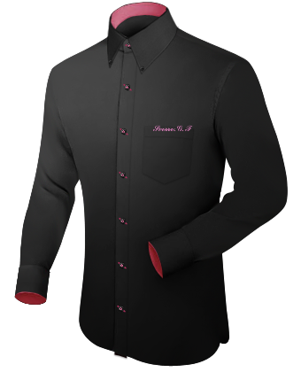 Camicia Seta Uomo with Button Down