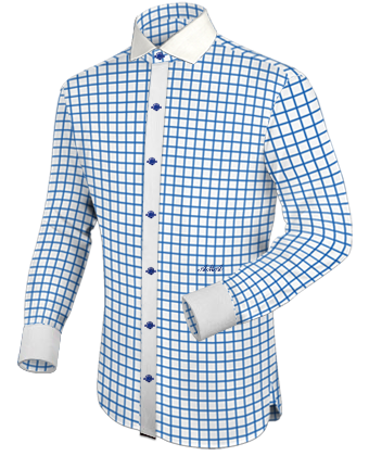 Camicie Su Misura Padova with Italian Collar 1 Button