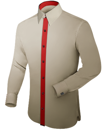 Camicie Uomo Su Misura with French Collar 2 Button