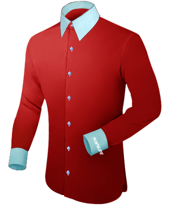 Acquistare Camicie A Quadretti with French Collar 1 Button