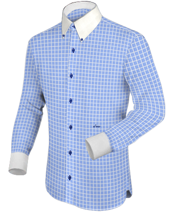 Camice Con Polsini Gemelli with English Collar