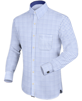 Camice Su Misura On Line with French Collar 1 Button