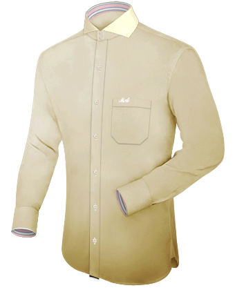 Camicia Azzurra 38 with French Collar 1 Button