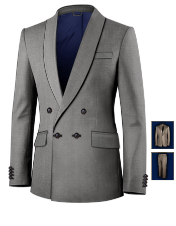 Griffe Abiti Eleganti with 4 Buttons, Double Breasted (1 To Close)