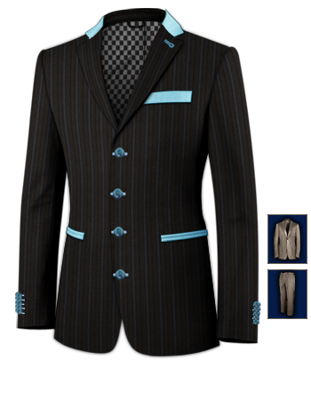 Abiti In Lino with 4 Buttons, Single Breasted