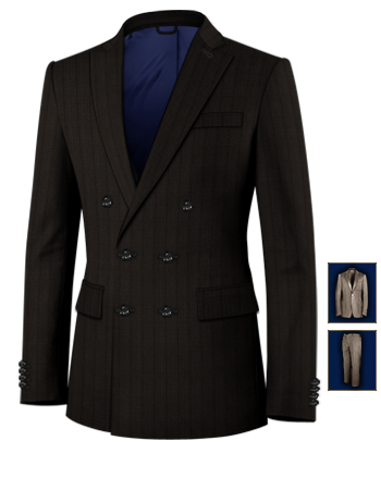 Abiti Matrimonio Uomo with 6 Buttons, Double Breasted (2 To Close)