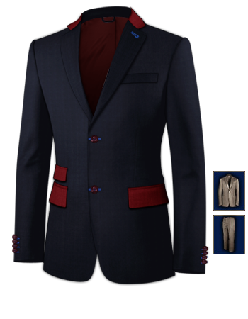 Abiti Uomo Contatti with 2 Buttons, Single Breasted