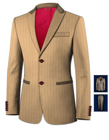 Abiti Testimoni with 2 Buttons, Single Breasted