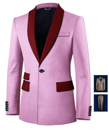 1 Comunione Vestiti with 1 Button, Single Breasted