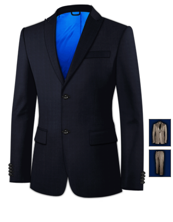 Abiti Su Misura Uomo Napoli with 2 Buttons, Single Breasted